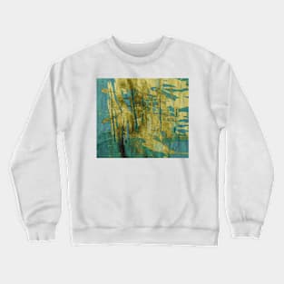 Golden-blue abstract Crewneck Sweatshirt